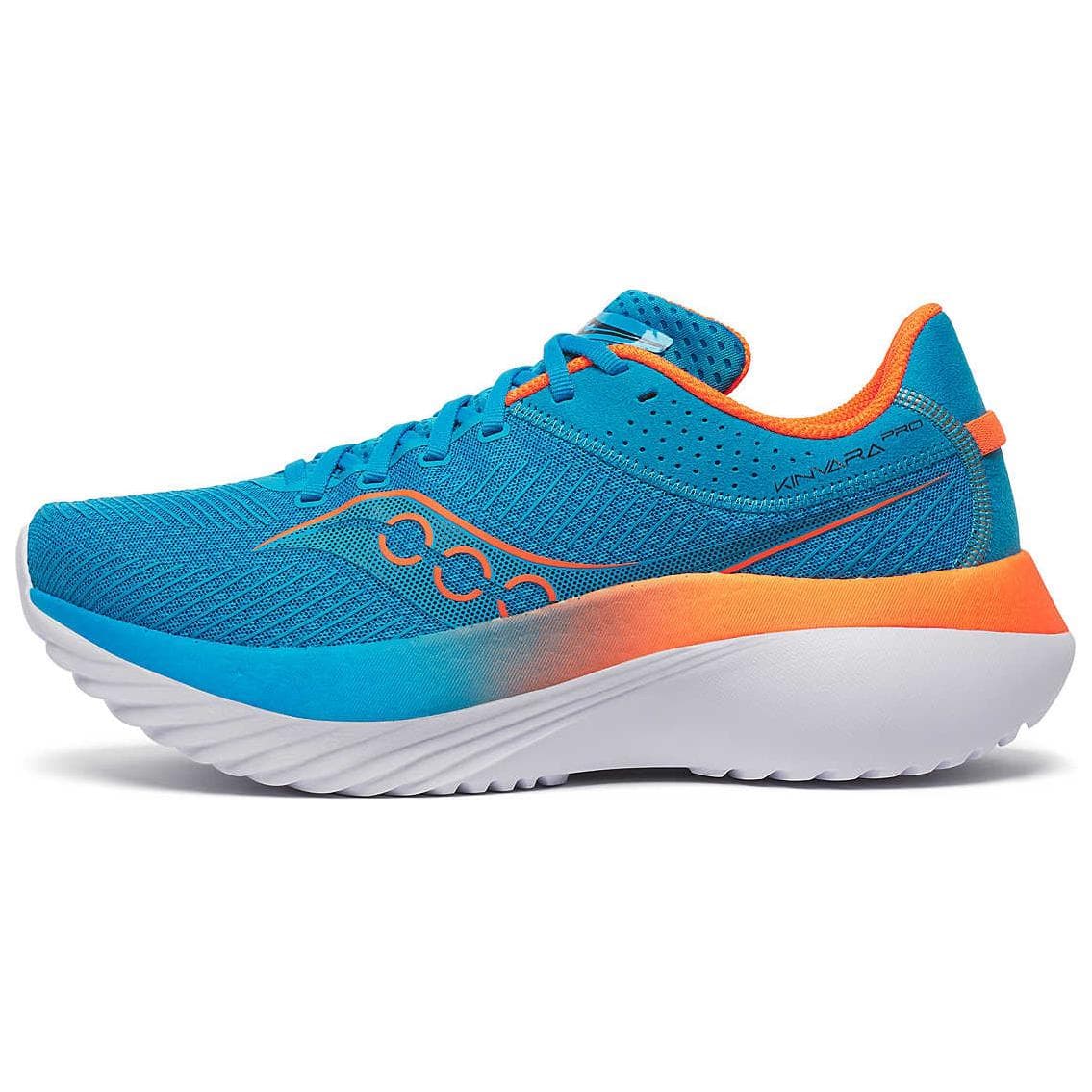 Saucony Kinvara Pro Essence Anti Slip Wear Resistant Low Top Running Shoes Men's Blue Orange