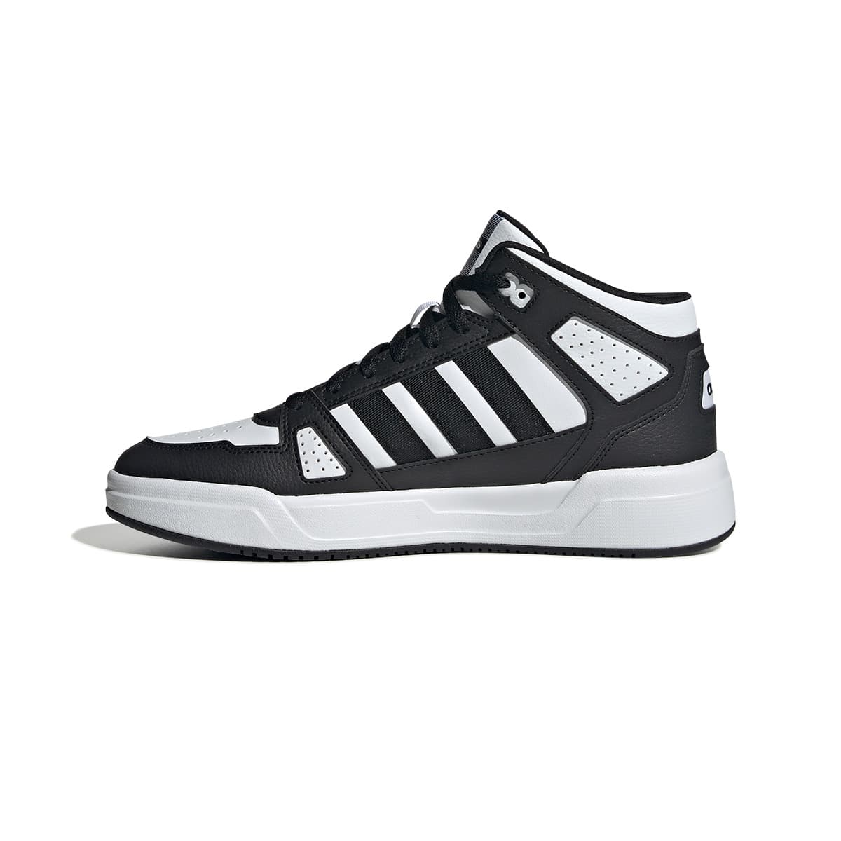 Adidas Anti-Slip Wear-Resistant Mid-Top Running Shoes Men's Black White