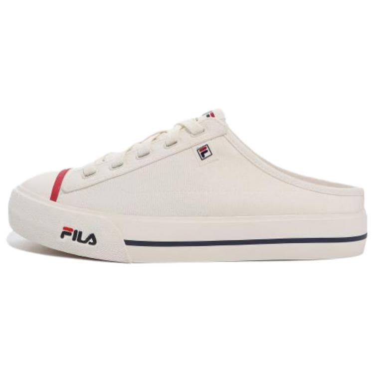 FILA Como v2 Versatile Comfortable Simple Wear-Resistant Low-Top Canvas Shoes Unisex White