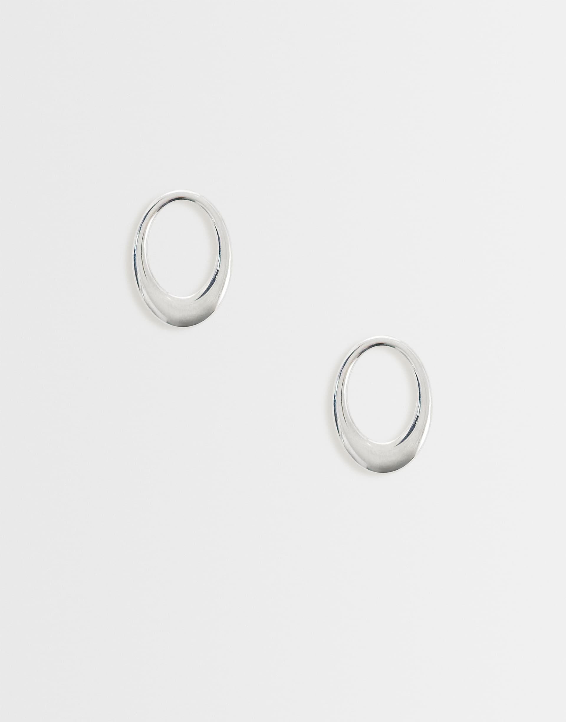 Lost Souls oval stud earrings in stainless steel