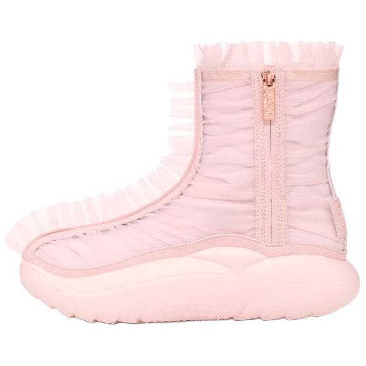 UGG Ruffle Boot Short Collina Strada Seashell Pink Women's