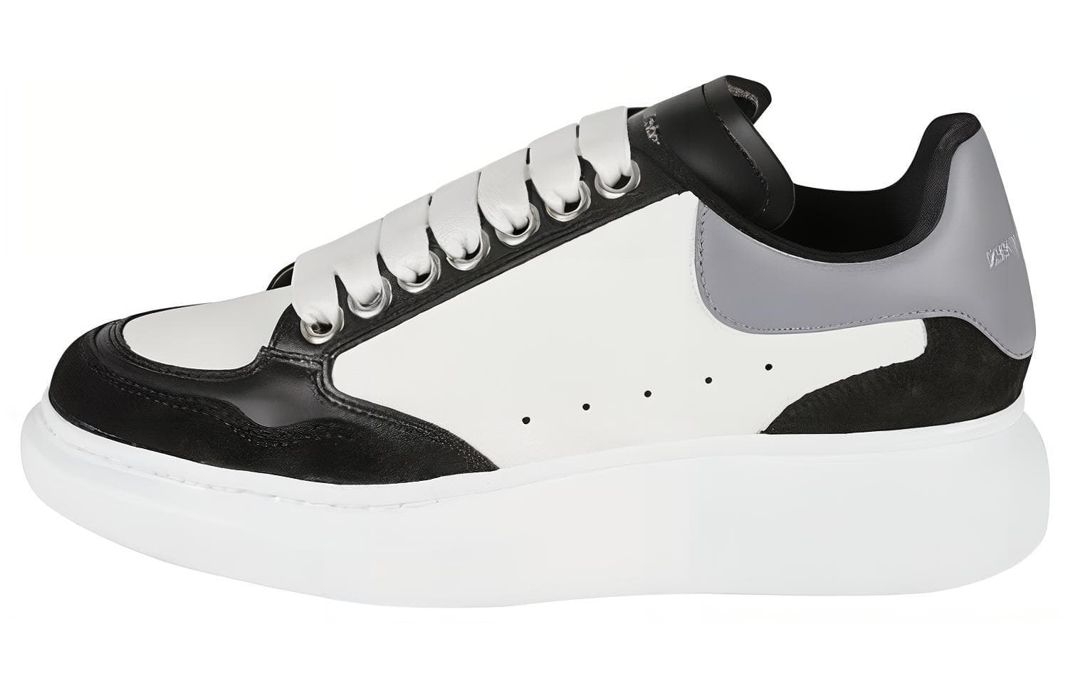 Alexander McQueen Larry Oversized Sensory Sneakers 'White Black Grey' Women's