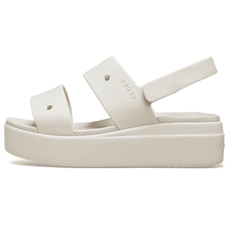 Crocs Beach Sandals Women's White Gray