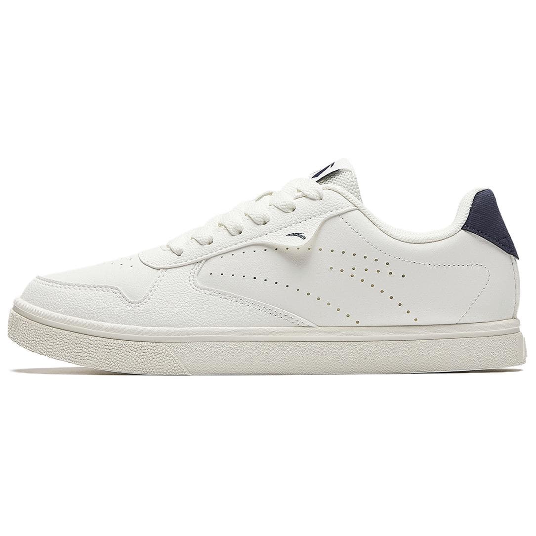 Anta Classic Versatile Simple Comfortable Slip-Resistant Lightweight Low-Top Skate Shoes Men's White/Blue