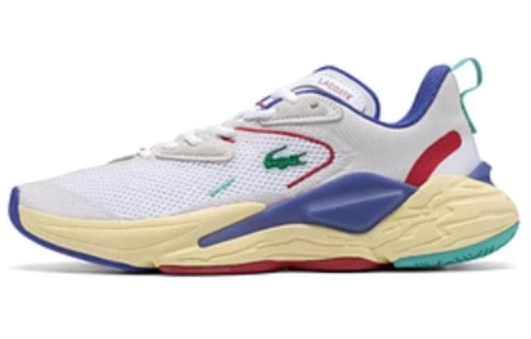 LACOSTE Casual Shoes Women's Low-Top Beige Blue
