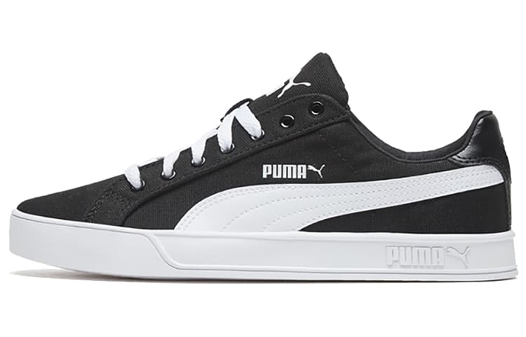 Puma Smash Vulc Canvas 'Black White'