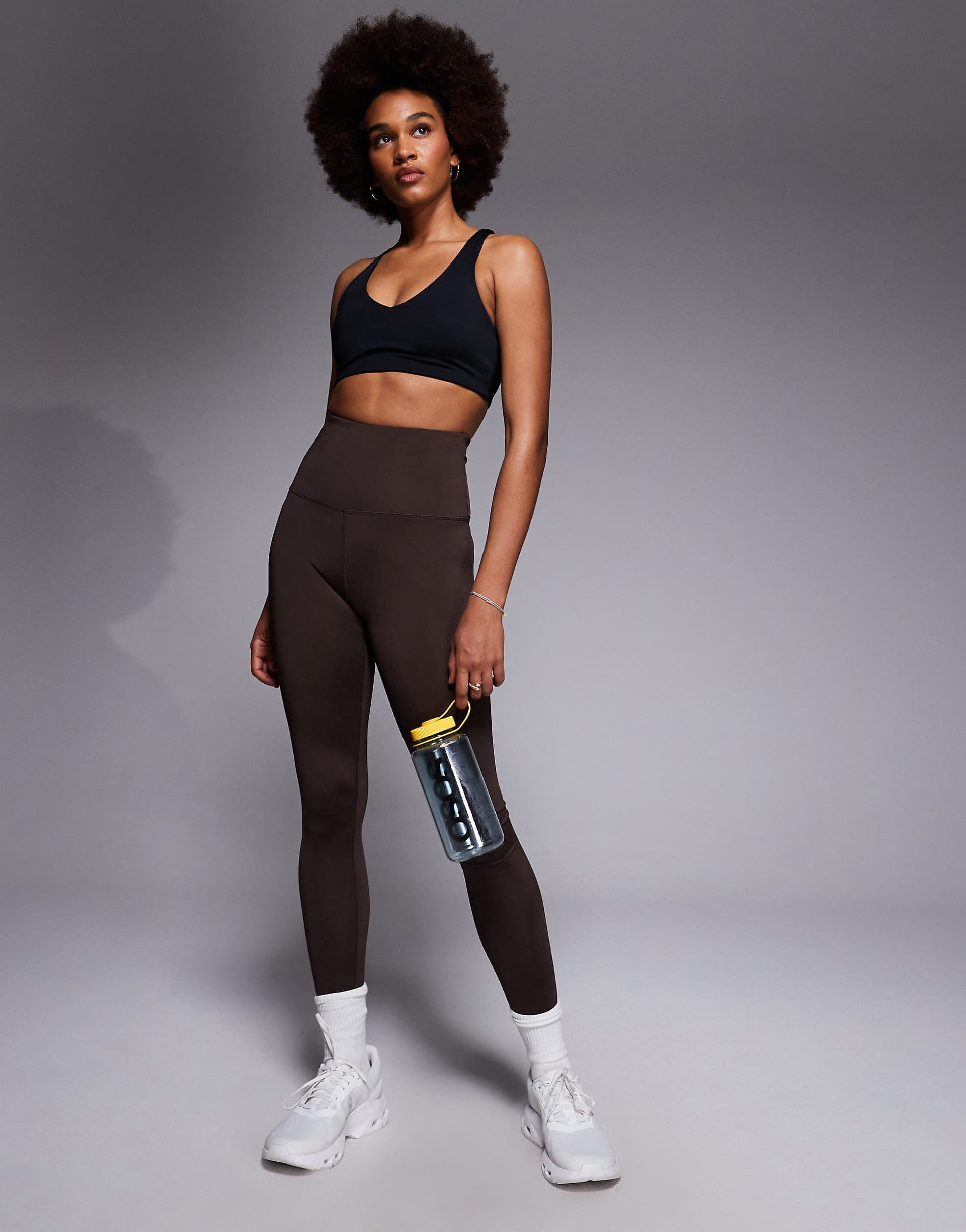 4505 Tall Icon bum sculpt gym leggings with inner pocket in french roast