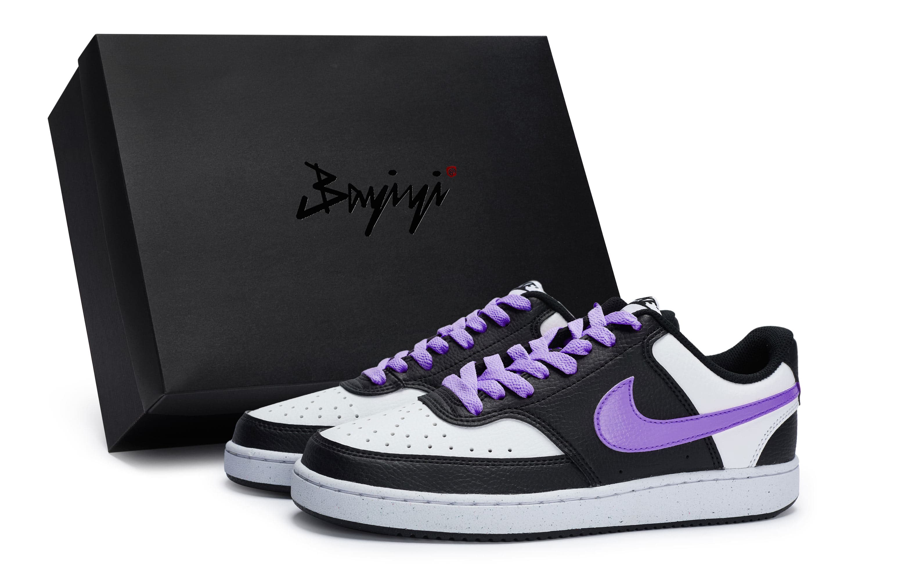 Nike Court Vision Low Skateboard Shoes Unisex Low-Top Purple