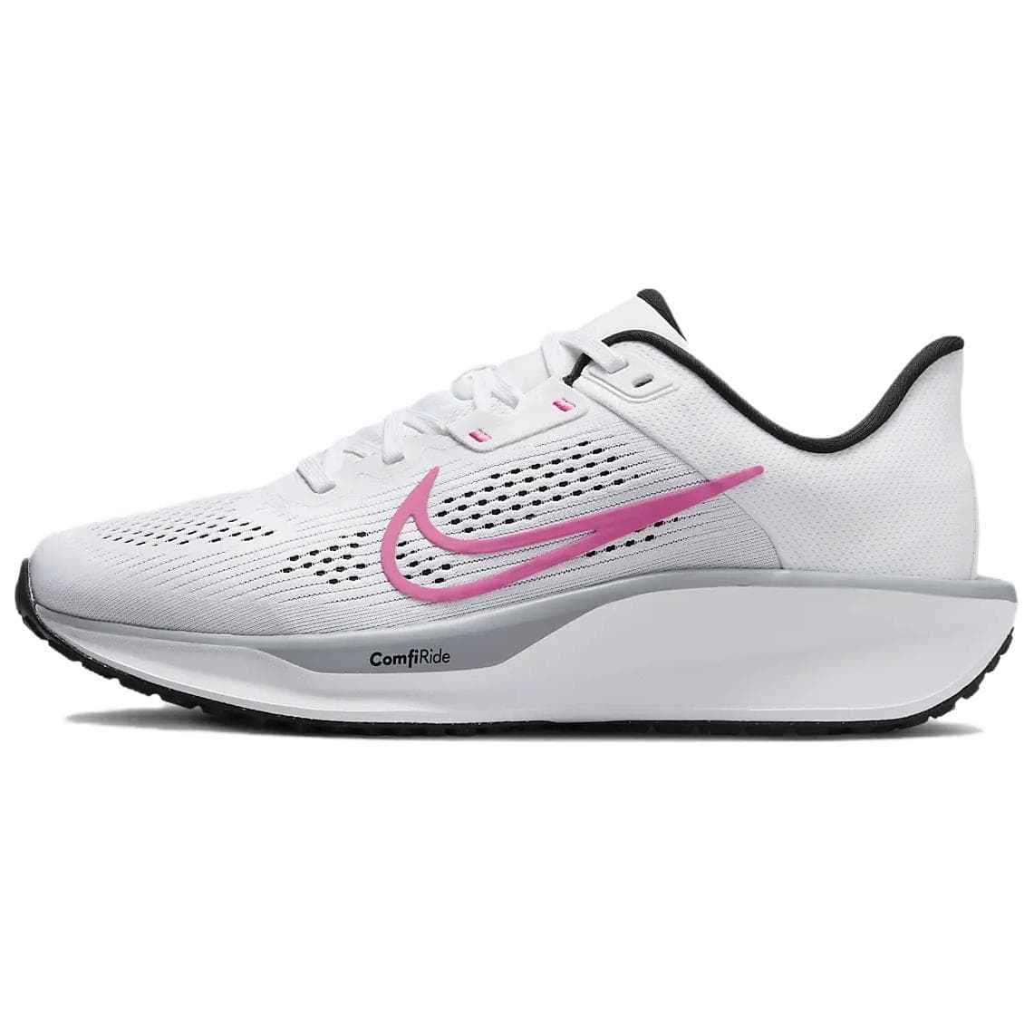 Nike Quest 6 Anti-Slip Wear-Resistant Low-Top Running Shoes Women's White Gray Pink