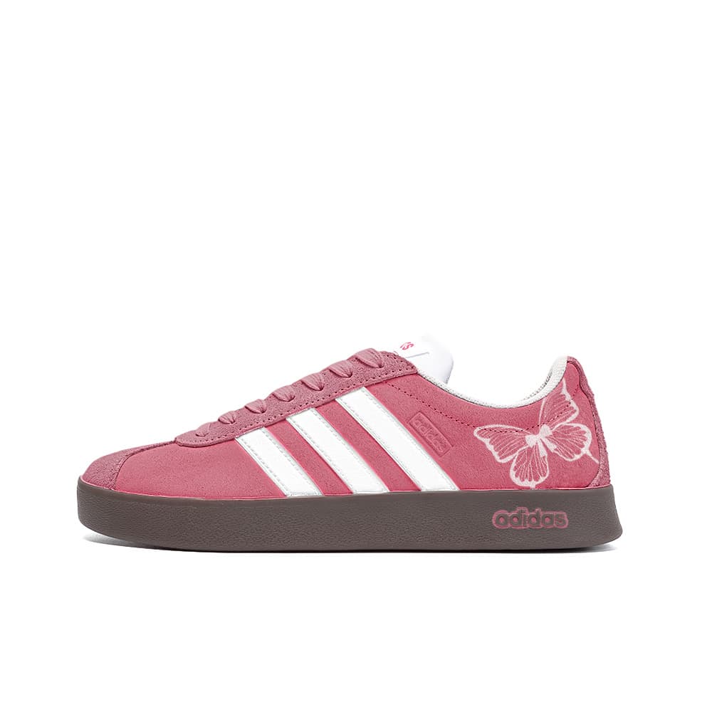 Custom Sneakers adidas neo Vl Court Wings Of Nature Amber Leather Ballet Sweet Cool Low-Top Skateboard Shoes Unisex Pink