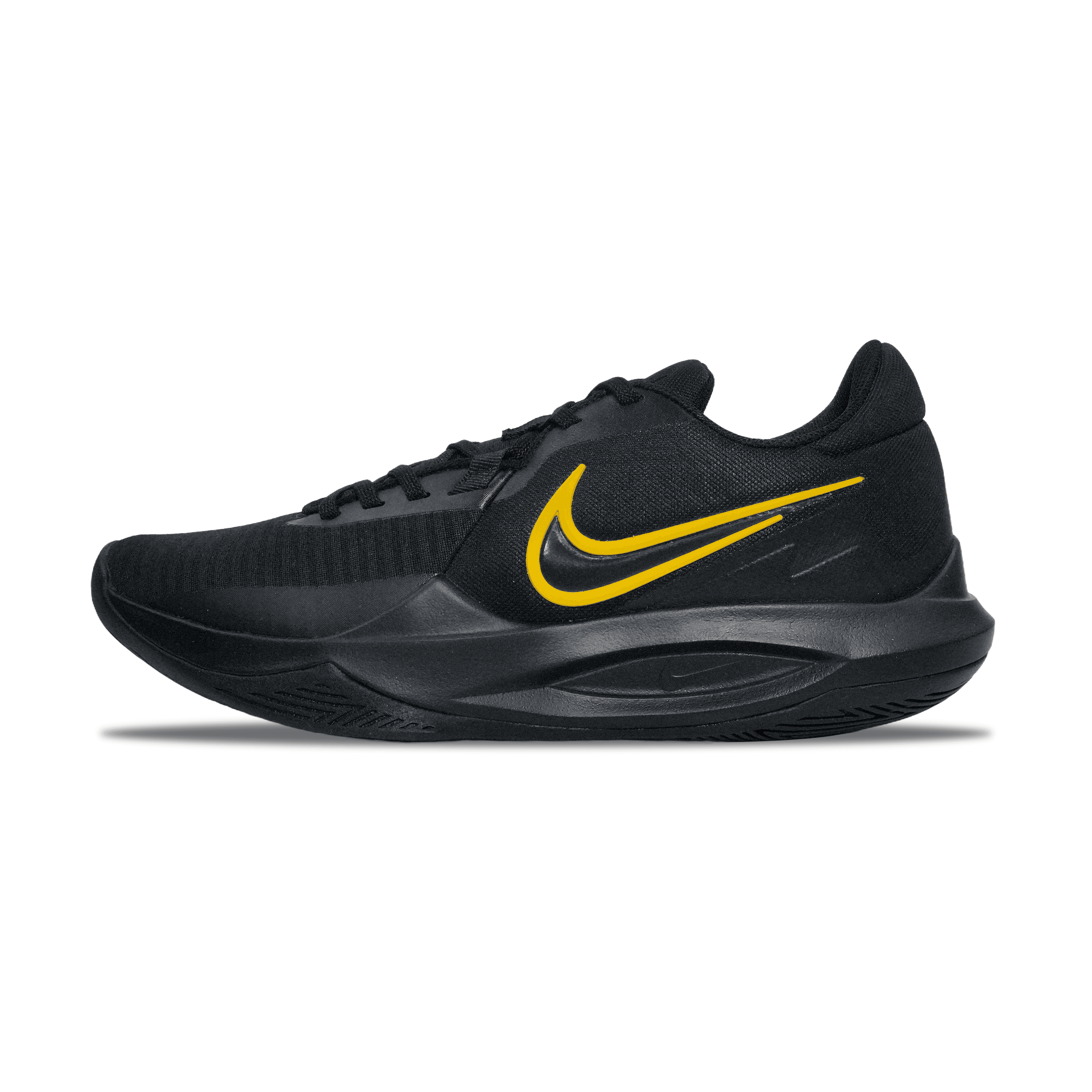 Custom Sneakers Nike Precision 6 'Black Gold Warrior' Low-Top Basketball Shoes Men's Black