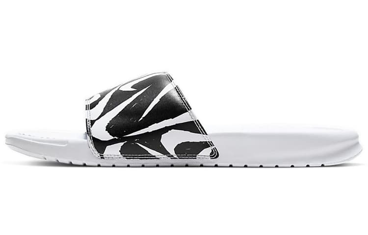 Nike Benassi Jdi Print Slide 'White Black Swoosh'