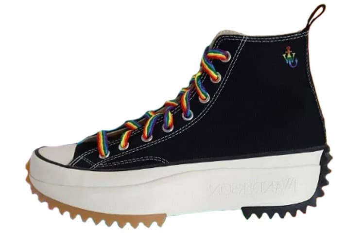 Converse Run Star Hike Skateboard Shoes Unisex High-Top Black