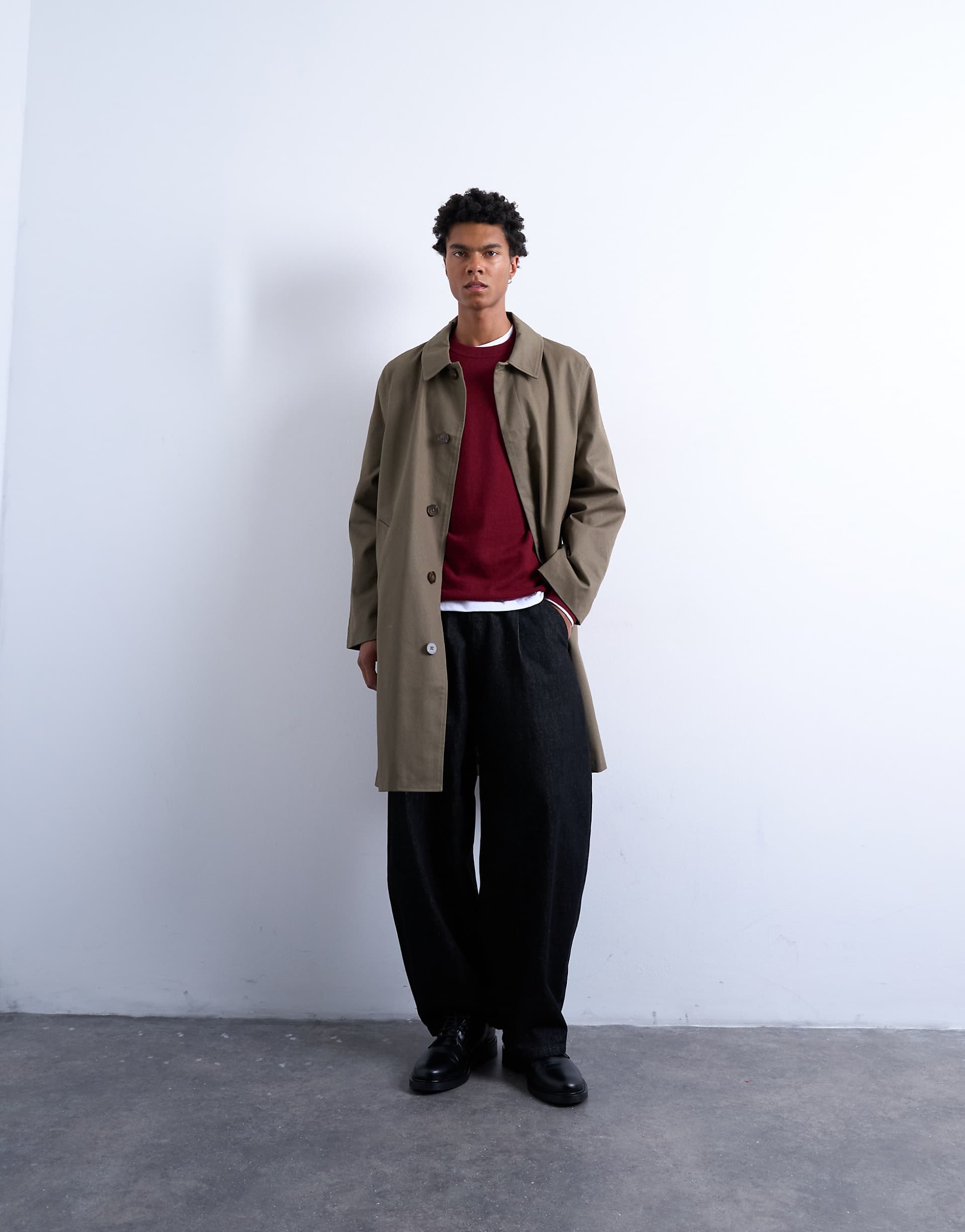 Topman cotton jacket in khaki