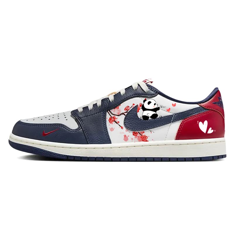 JORDAN Air JORDAN 1 Vintage Basketball Shoes Men Low Top Red/White