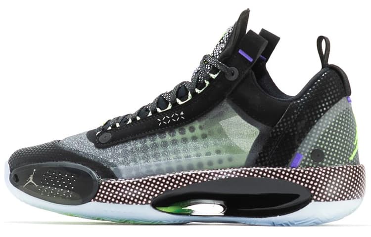 JORDAN Xxxiv Low Black Vapor Green Bleached Coral