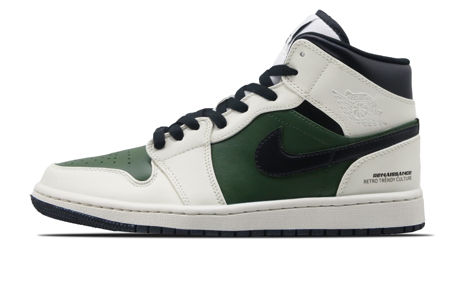 Jordan Air Jordan 1 Snake Year New Year Cushioned Slip-Resistant Mid-Top Vintage Basketball Shoes Men's Black Brown