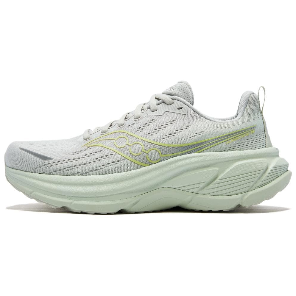 Saucony Hurricane 25 Comfortable Versatile Supportive Cushioned Running Shoes Unisex Gray Green