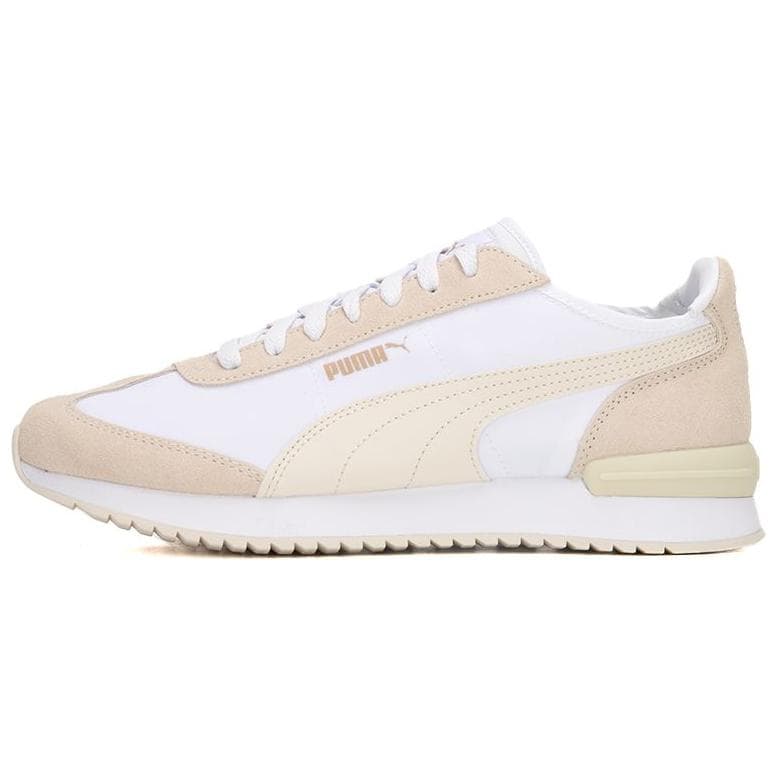 PUMA R78 Anti-Slip Wear-Resistant Low-Top Casual Running Shoes Unisex Ecru