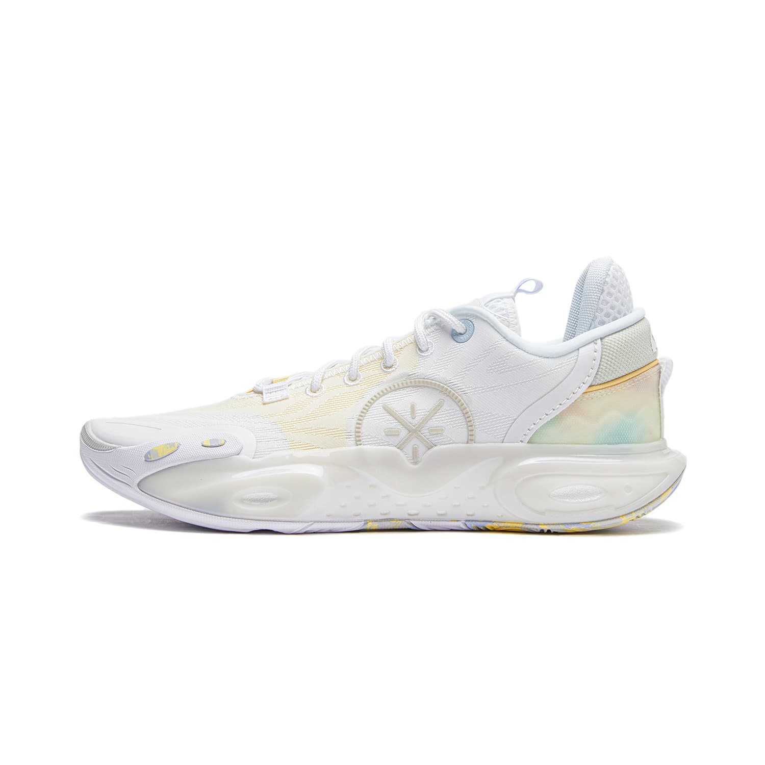 LINING All City 12 Basketball Shoes Men Low-Top Standard White