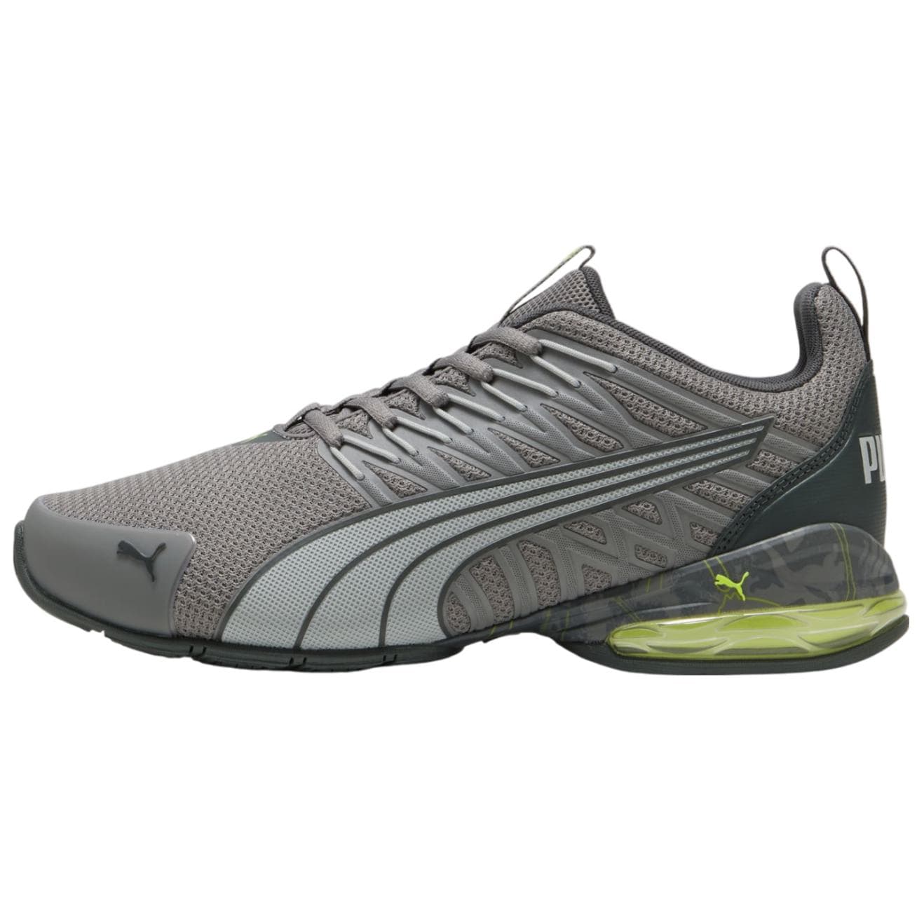 PUMA Voltaic Evo Anti Slip Wear Resistant Low Top Casual Running Shoes Men's Gray