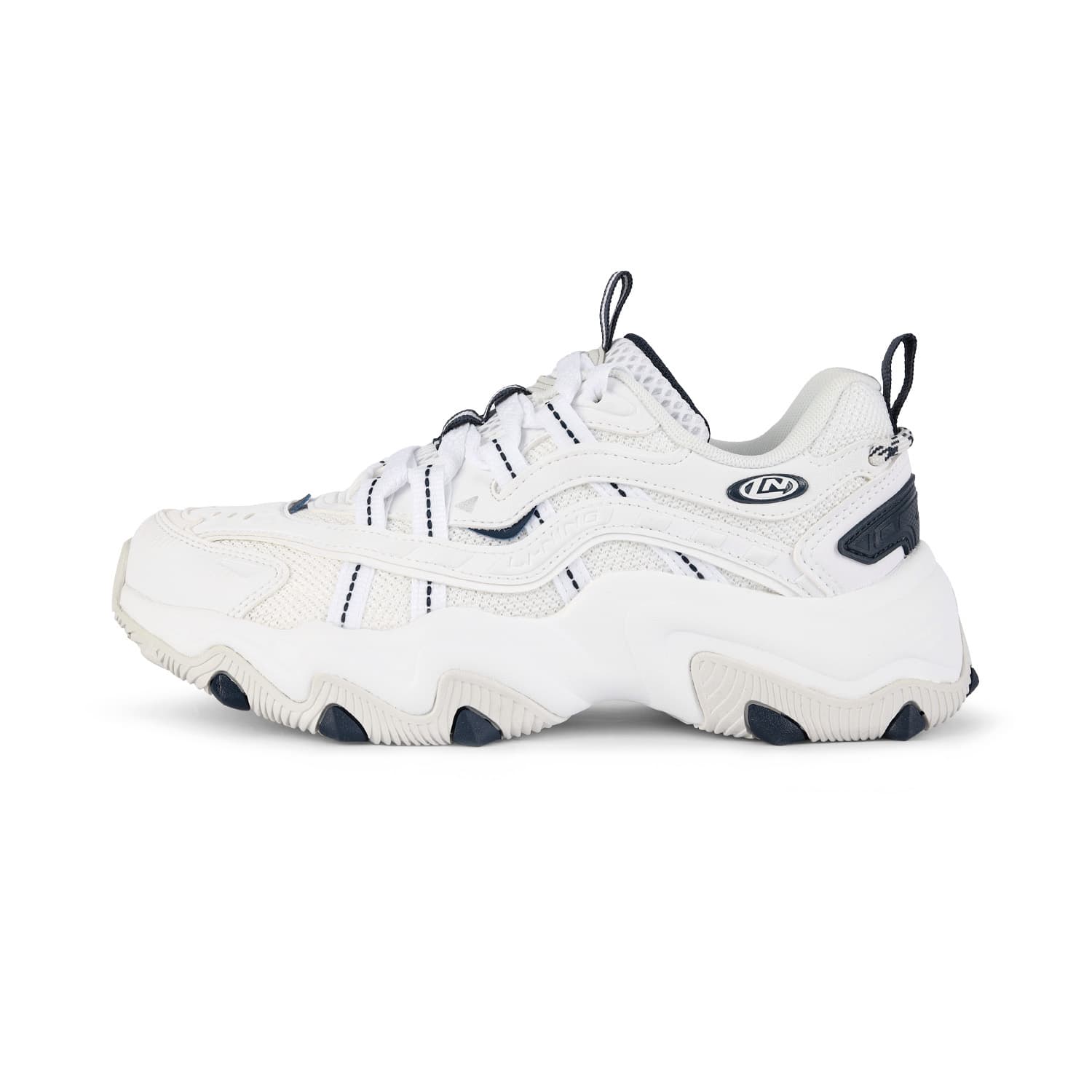 Li-Ning Classic Retro Comfort Cushioned Anti-Slip Durable Low-Top Casual Shoes Women's Standard White