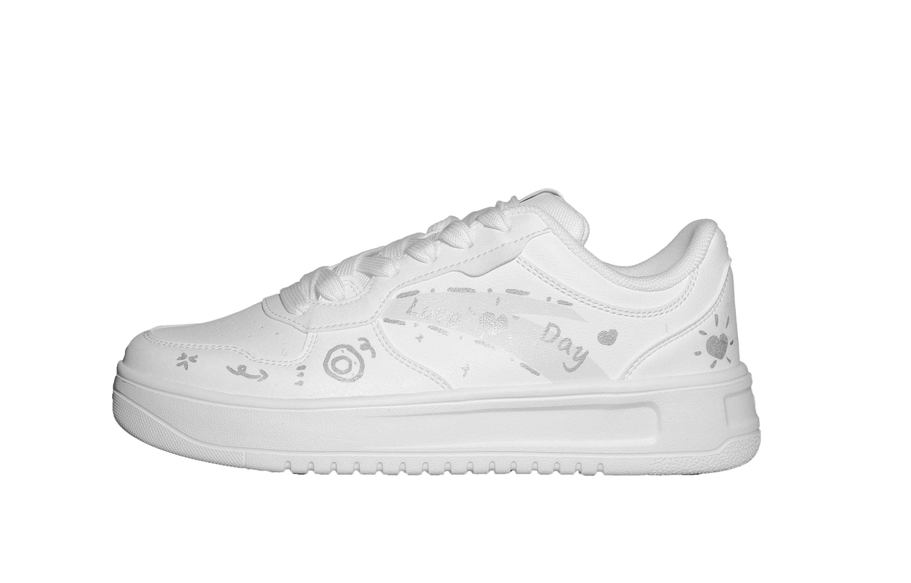 Anta Easy Synthetic Leather Fabric Graffiti Mood Fashion Versatile Wear-Resistant Quick-Dry Low-Top Skate Shoes Women's