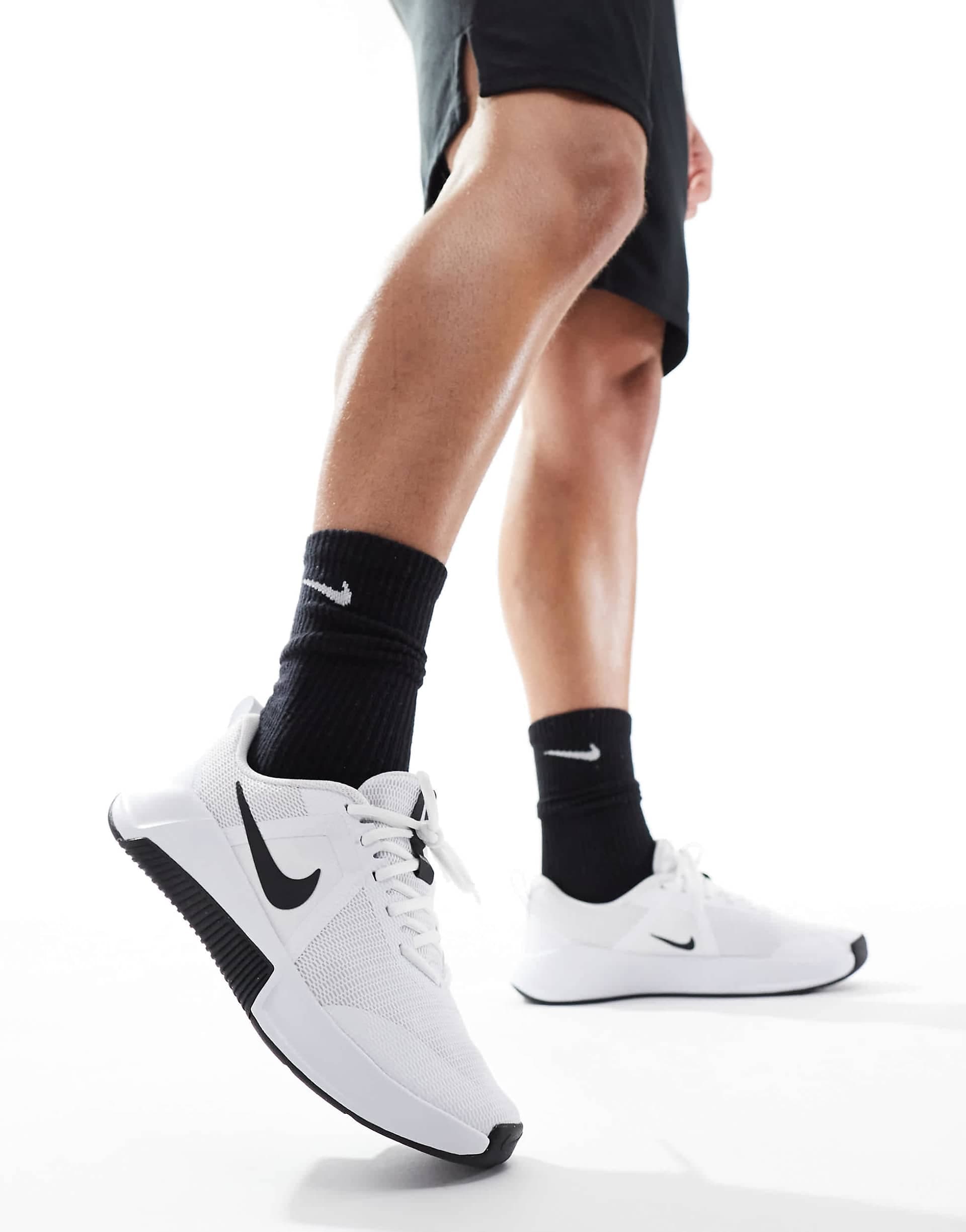 Nike Training MC 3 sneakers in white and black