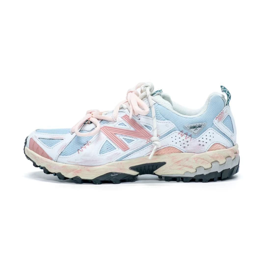 Custom SneakersNew Balance 610T 'Sweet Dream Island' Y2K Minimalist Comfort Retro Sweet Cool Versatile Synthetic Leather Fabric Techwear Dopamine Height-Increasing Wear-Resistant Low-Top Outdoor Functional Shoes Unisex Blue Pink