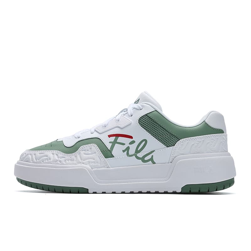 FILA CAMPUS Cube Shoes Retro Series Versatile Fashion Personality Trend Sport Casual Classic Cushioning Wear-Resistant Low-Top Skate Shoes Men's Green