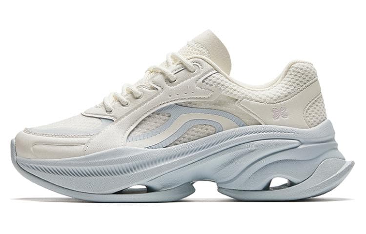 Anta Anti-Slip Wear-Resistant Low-Top Chunky Sneakers Women's White Blue