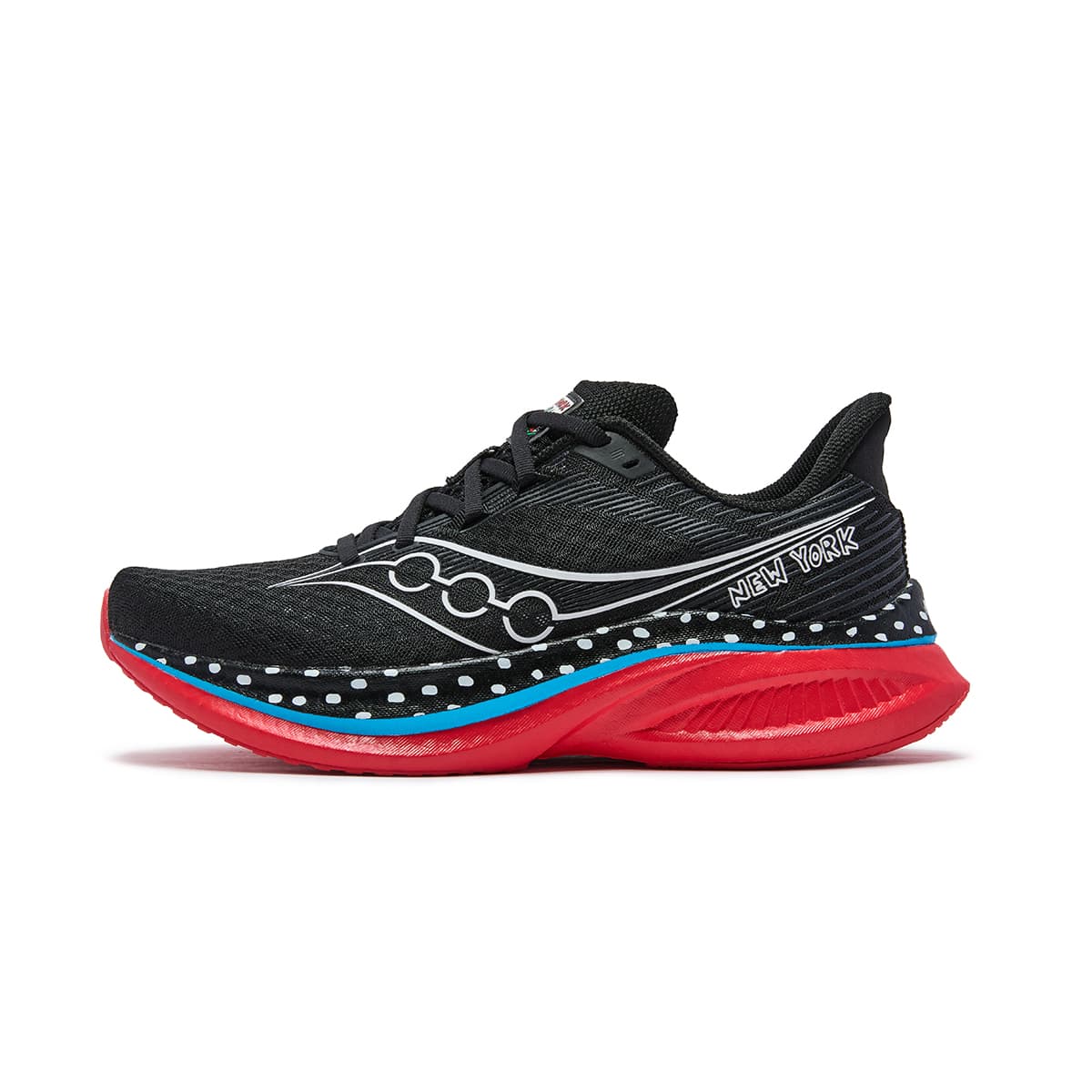 Keith Haring x Saucony ENDORPHIN SPEED 5 Nylon Plate Nyc Classic Comfortable Running Shoes Unisex Black White Red
