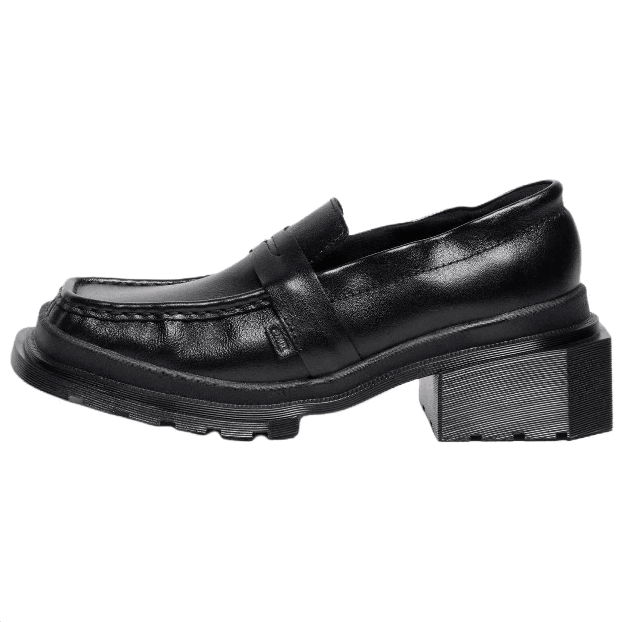 Dr. Martens MAYBOLE Leather Comfortable Square-Toe Loafers 4.4cm Unisex Black