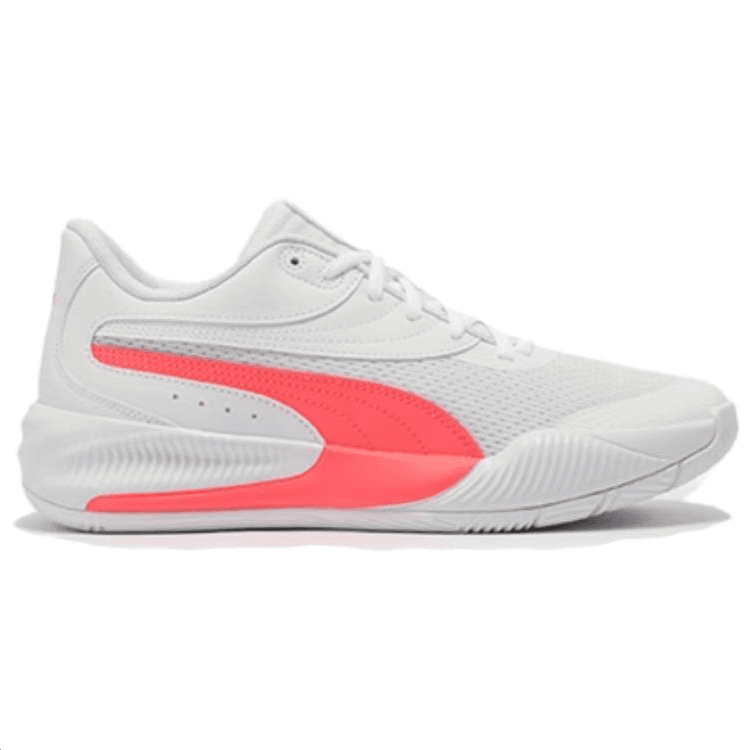 PUMA Triple Cushioning Anti-Slip And Wear-Resistant Balance Low-Top Basketball Shoes Unisex White Pink