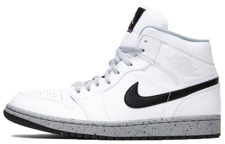 Jordan 1 Mid White Cement