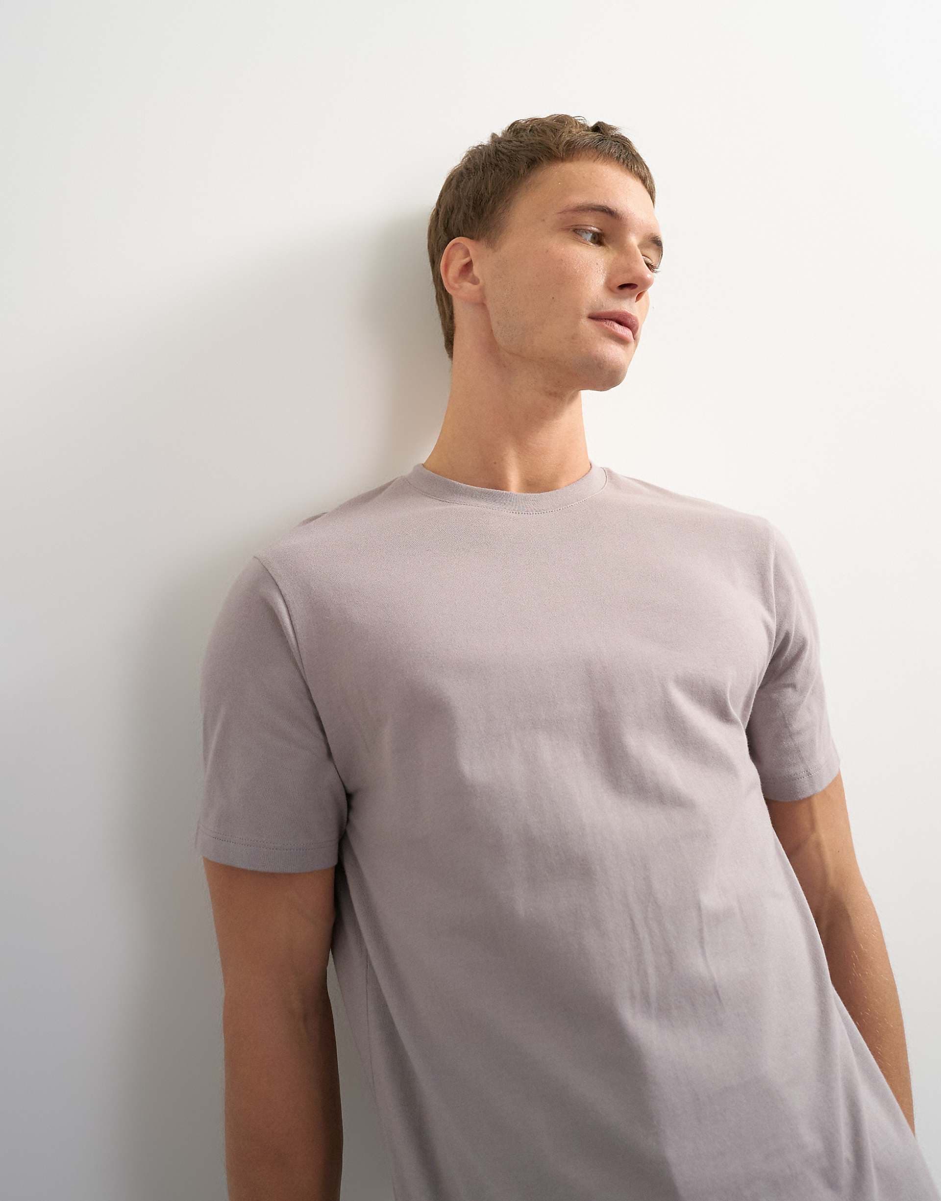 Topman classic fit t-shirt in gray