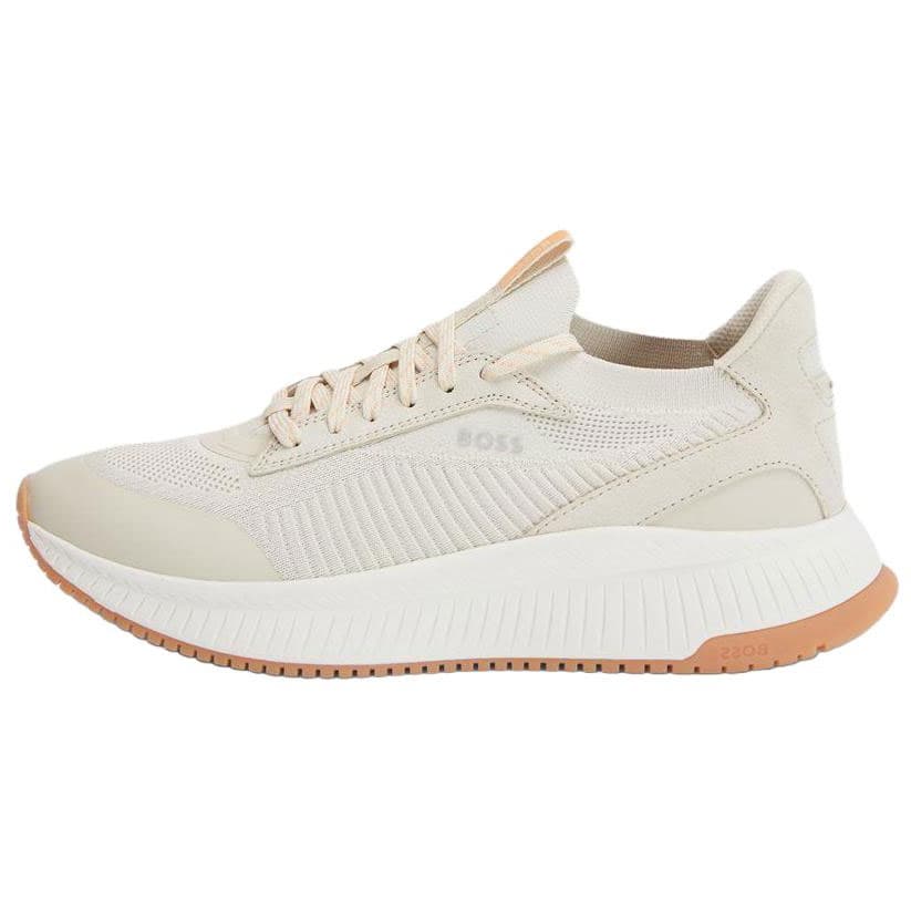 HUGO BOSS Round Toe Emblem Low-Top Casual Shoes Men's White