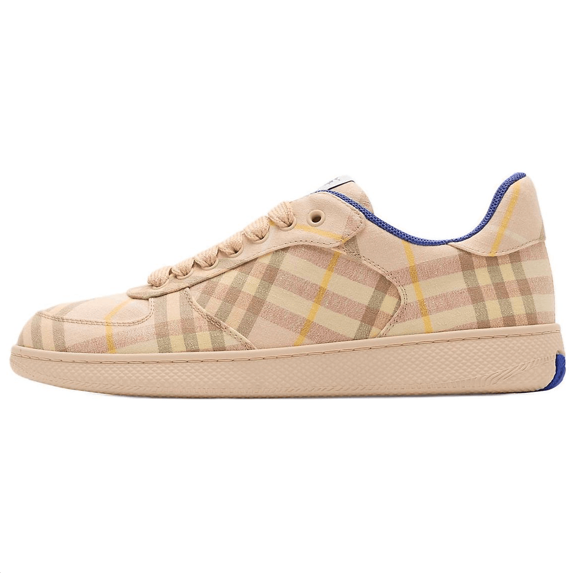 Burberry Terrace Round-Toe Lace-Up Low-Top Sneakers Women's Brown