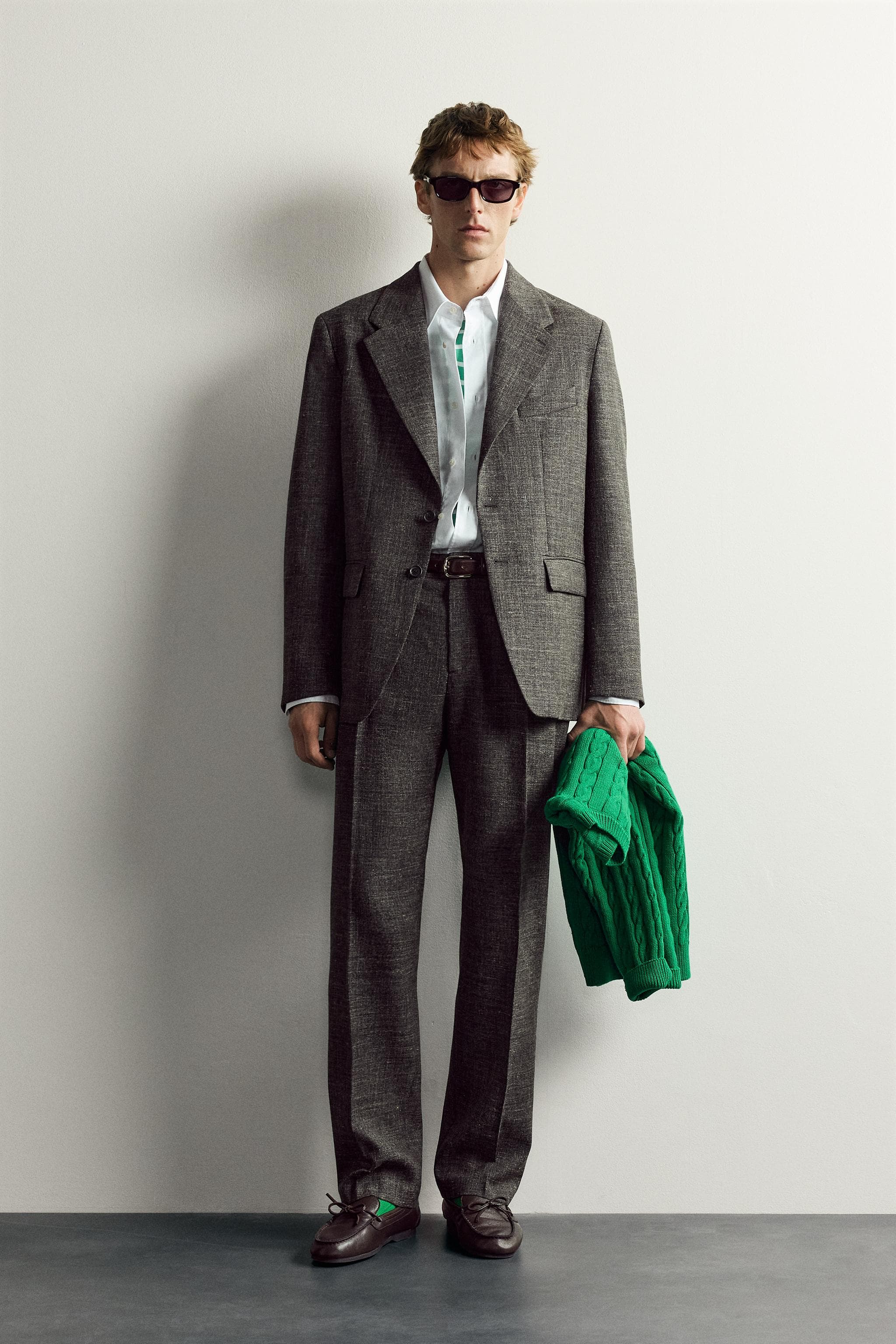 WOOL-LINEN SUIT TROUSERS AARON LEVINE X ZARA