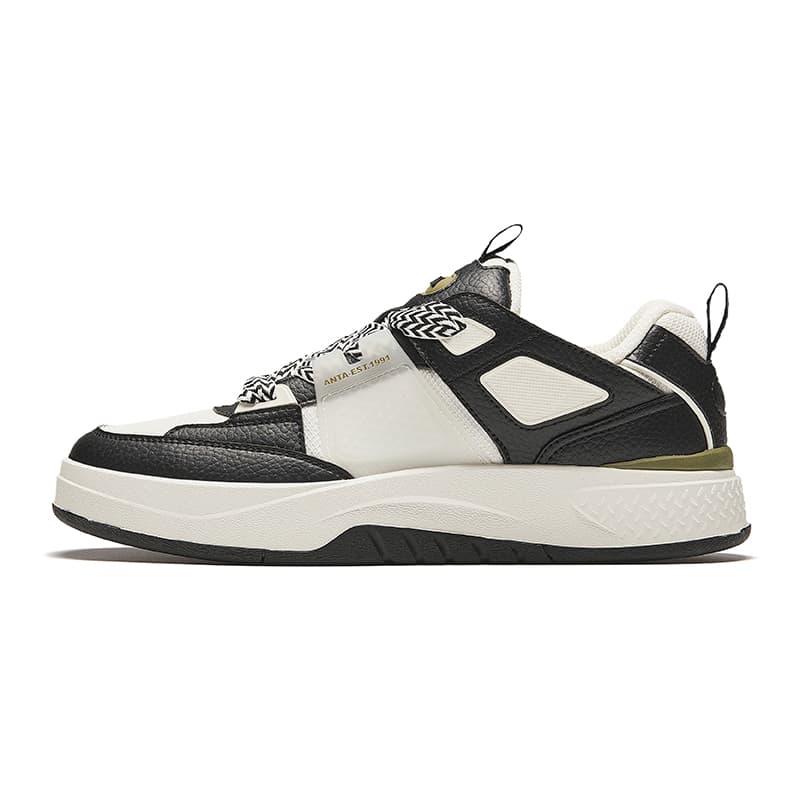 Anta Xiu Yu PRO Wear-Resistant Low-Top Skateboard Shoes Men's Basic Black