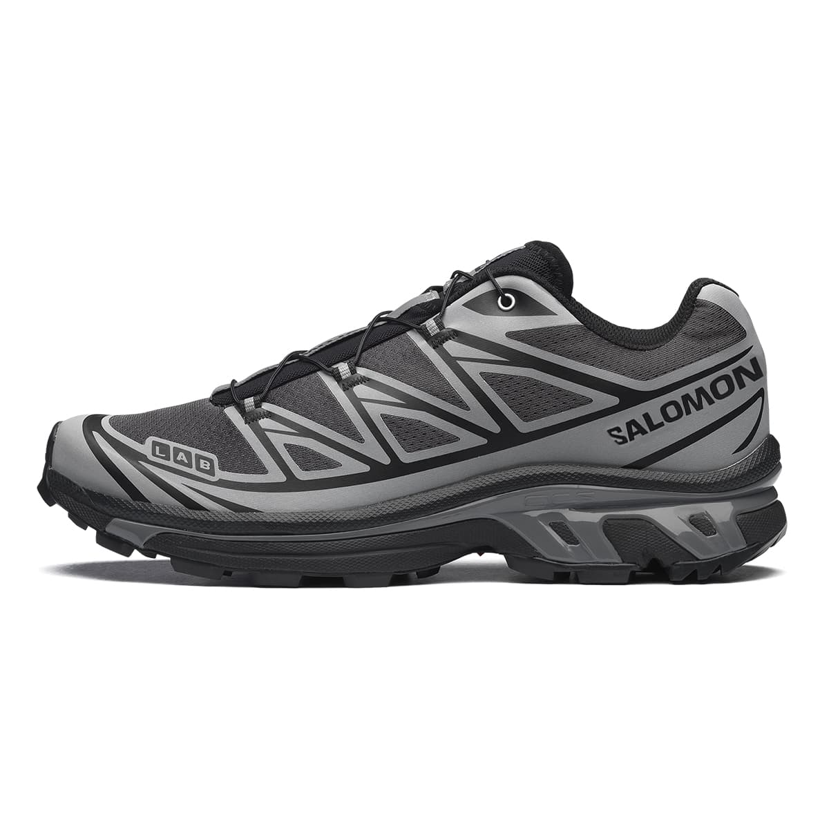 SALOMON XT-6 NOCTURNE VISION Low-Top Trail Running Shoes Black Silver