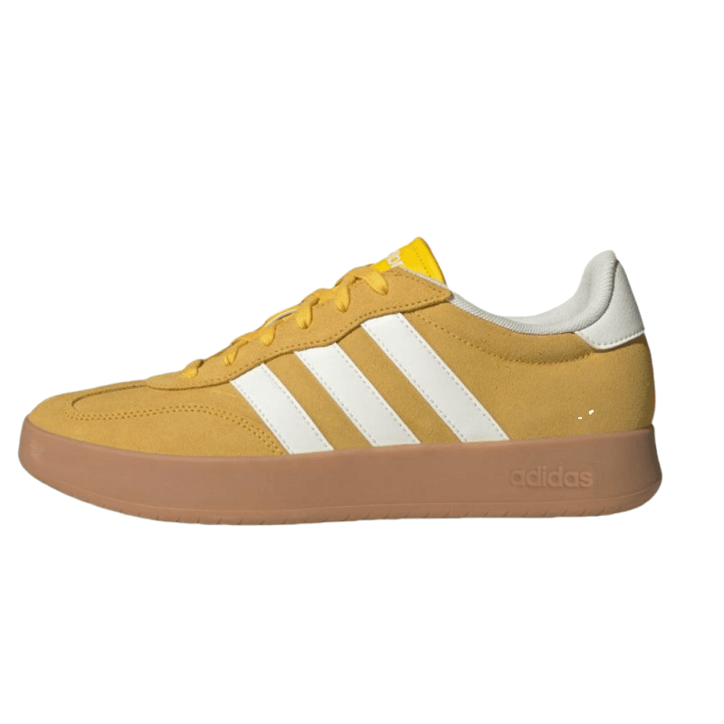 Adidas BARREDA Anti-Slip Wear-Resistant Low-Top Skateboard Shoes Unisex Yellow