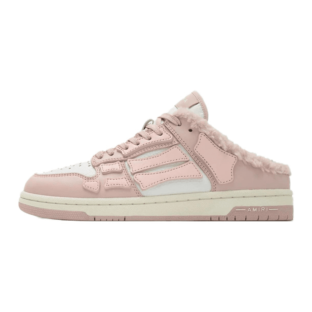 AMIRI Skel-Top Low Comfortable Simple Closed-Toe Slides Women's Pink