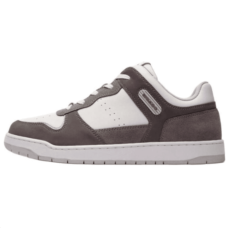 COACH C201 Low Top Skateboard Shoes Men's White Gray