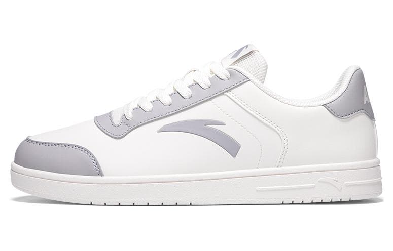 Anta Comfortable Versatile Anti-Slip Wear-Resistant Low-Top Skate Shoes Men's White