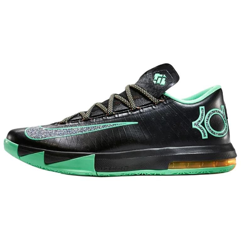 Nike KD 6 Classic Versatile Basketball Shoes Unisex Black Green