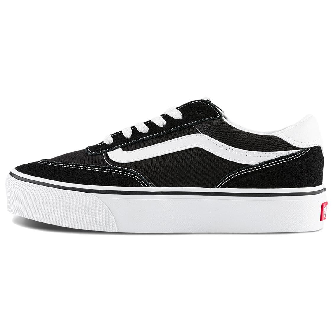 Vans Brooklyn LS Comfortable Versatile Low-Top Sneakers Women's Black