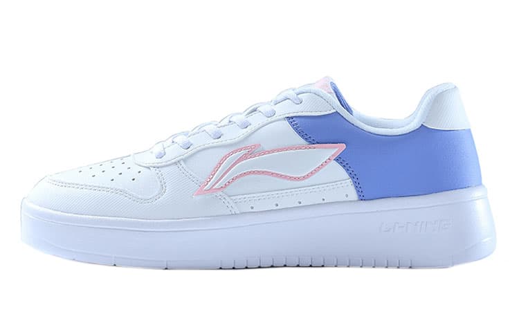 LINING Sports Life Collection Skateboard Shoes Women's Low Top Light Kite White