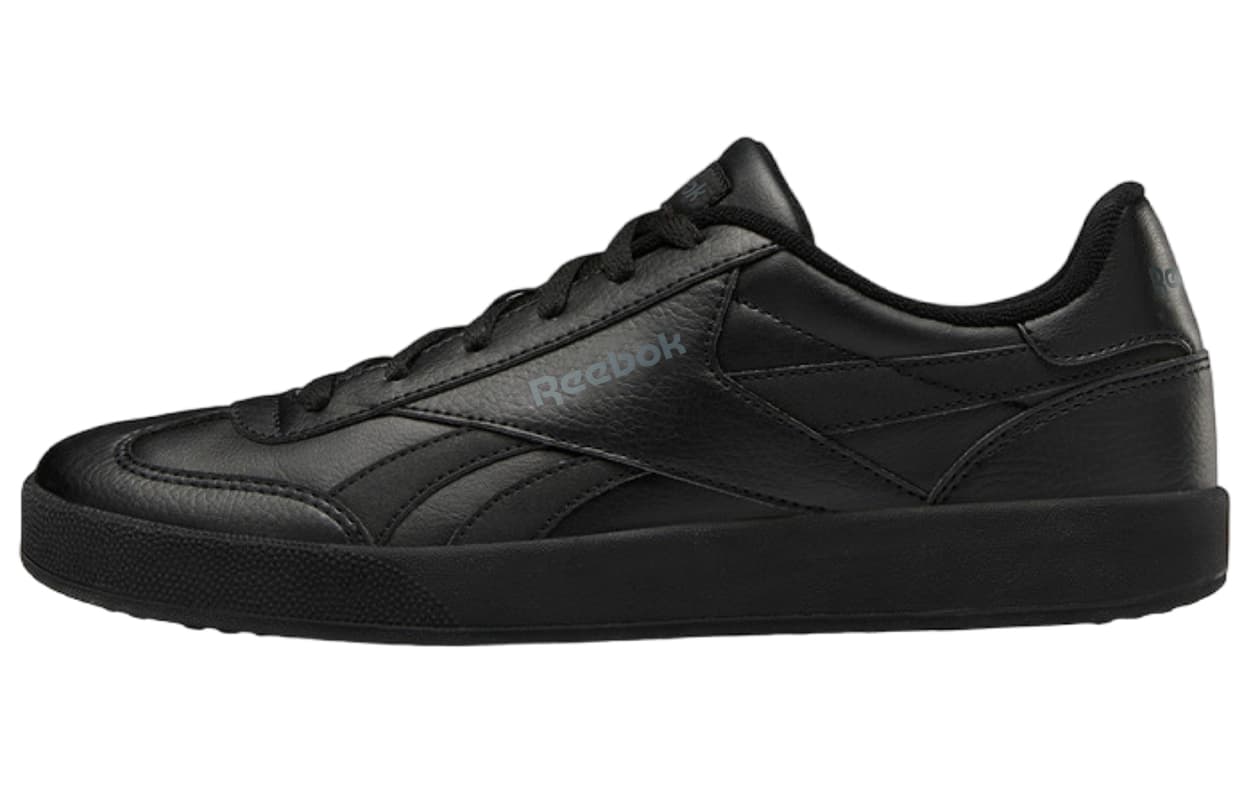 Reebok Smash Edge S Anti Slip Wear Resistant Low Top Skateboard Shoes Unisex Black Warrior