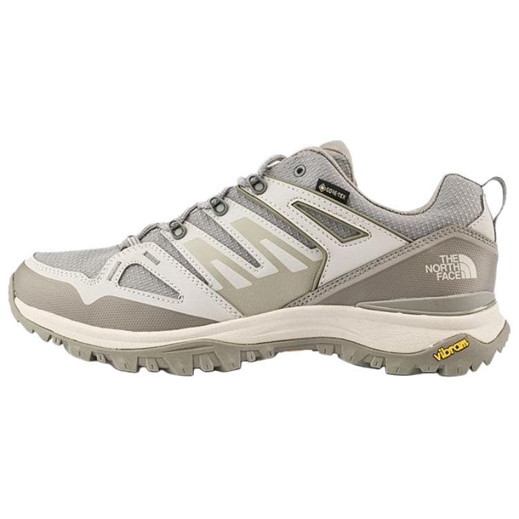THE NORTH FACE Hedgehog Series Gore-Tex Comfortable Hedgehog Waterproof Breathable Support Lightweight Traction Low-Top Hiking Shoes Men's Gray-Brown